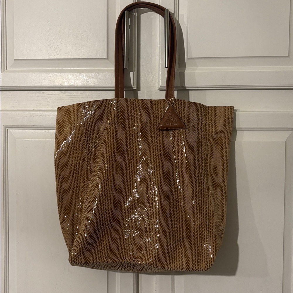 Sorial Rubina Leather Tote Tan/light khaki color